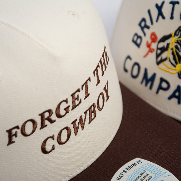 Cap Brixton - Forget the Cowboy MP Snapback - Chocolate/Off White