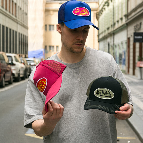 Kšiltovka Von Dutch - Trucker - Classic Logo - Black/Green