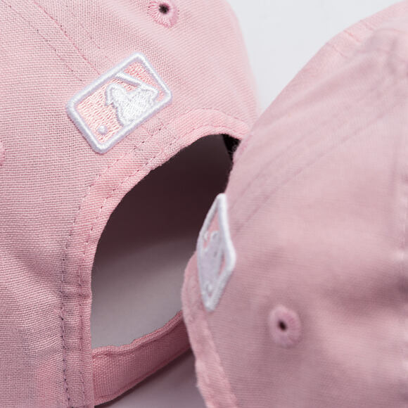 Kids Cap New Era - MLB Linen 9FORTY M-CROWN - LA Dodgers - Pink Rouge / White