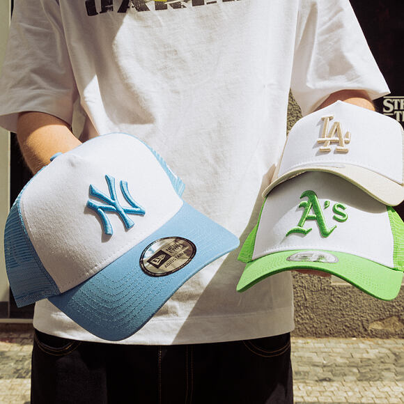 Cap New Era - MLB Essential 9FORTY A-Frame Trucker - NY Yankees - Blue