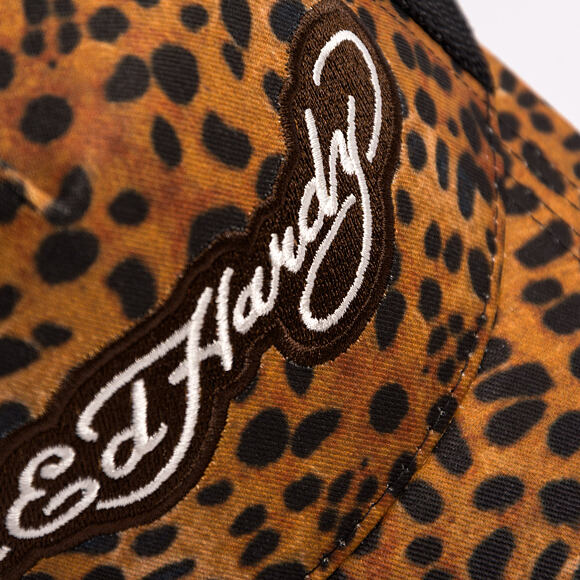 Cap Ed Hardy - Leopard Print 5 Panel Trucker