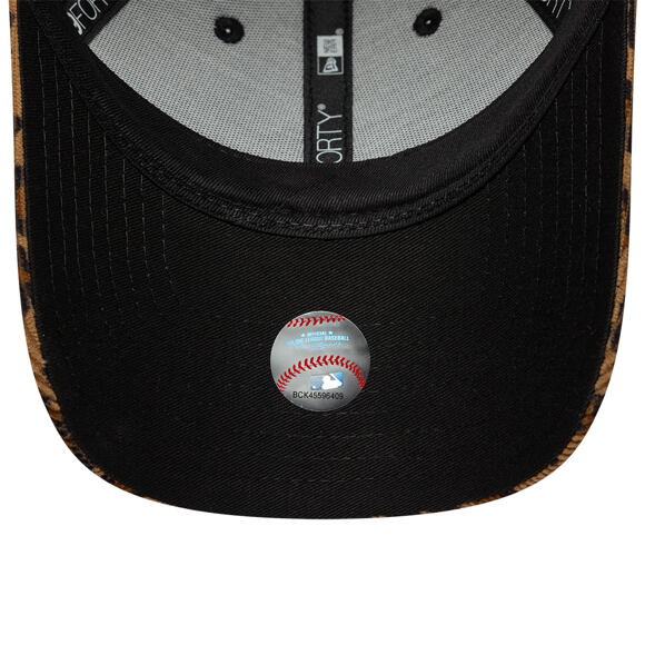 Womens Cap New Era - MLB Leopard Cord 9FORTY - NY Yankees - Stone / Black
