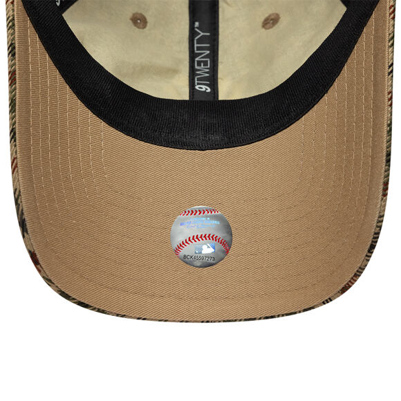 Cap New Era - MLB IMAGE DROP Water Repel Checker 9TWENTY - NY Yankees - Stone