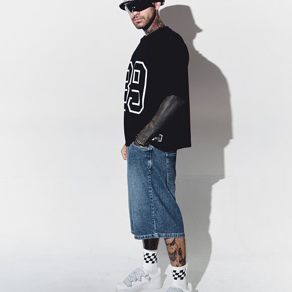 Bucket Hat Kangol - TRENDS PACK - Denim Mashup Bucket - Black Topstitch