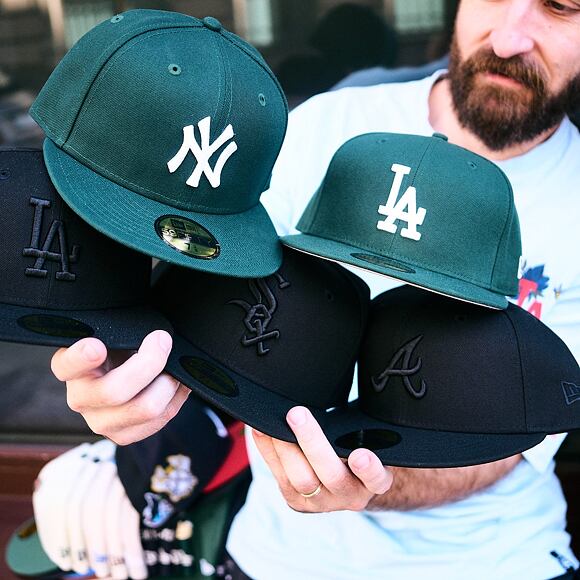 Cap New Era - MLB Black on Black 59FIFTY - Atlanta Braves - Black