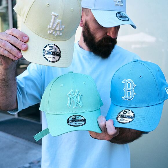 Cap New Era - MLB League Essential 9FORTY - LA Dodgers - Sky Blue / Yellow