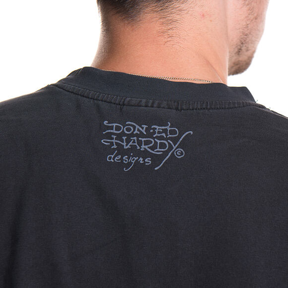 Tee Ed Hardy - Mens New York City Diamante Tshirt - Black