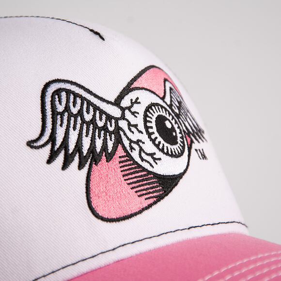 Womens Cap Von Dutch - Baseball - Embroidery - White / Pink
