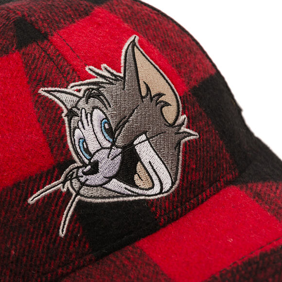Cap Capslab - Tom & Jerry Trucker - Tom Grin Buffalo Check - Red / Black