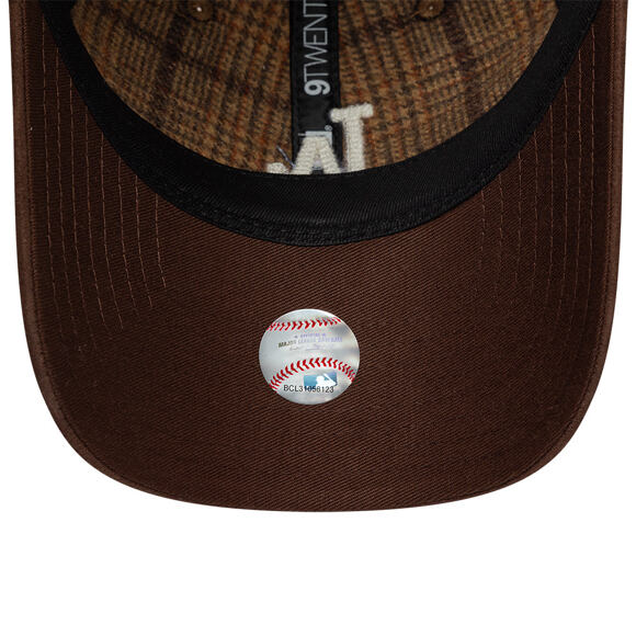 Cap New Era - MLB Mix Check 9TWENTY - LA Dodgers - Chestnut Brown / Stone