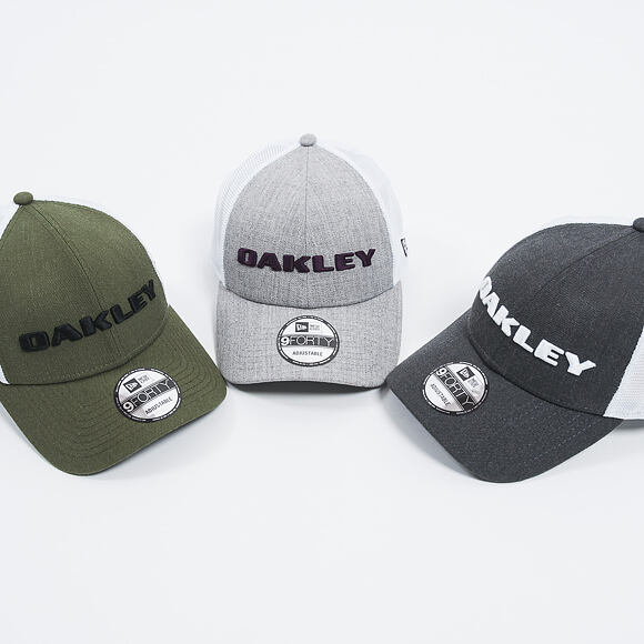 Oakley Heather New Era Hat 9FORTY Graphite Snapback Cap