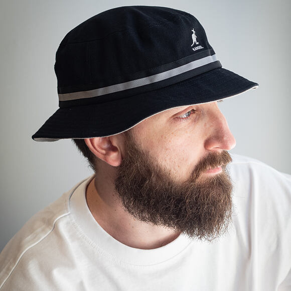 Kangol Stripe Lahinch K4012SP-BK001 Black Bucket Hat