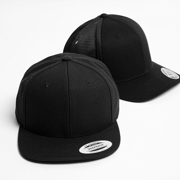 Yupoong Classic Snapback Black 6089M Black UV Cap