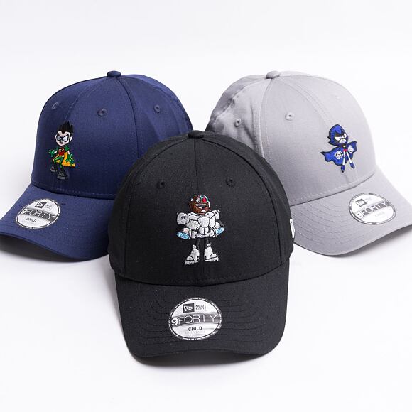 New Era 9FORTY Character Cyborg Strapback Black Kids Cap