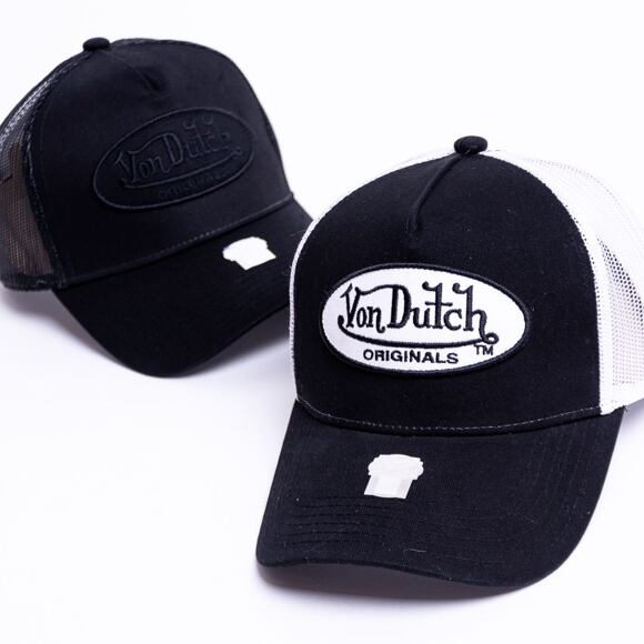 Von Dutch Boston Trucker Cotton Black/White Cap