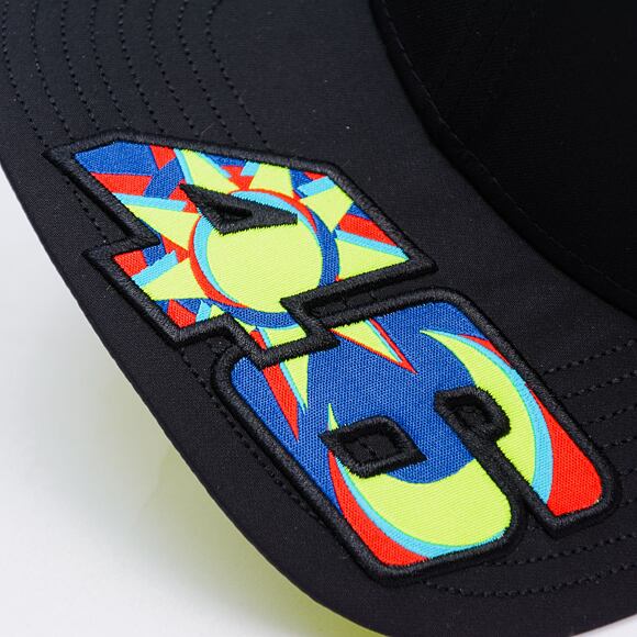 Kšiltovka New Era - Valentino Rossi VR46 Moon Sun 9FIFTY Stretch-Snap - Black / Upright Yellow