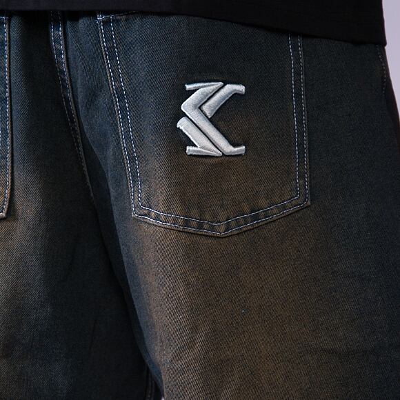 Kraťasy Karl Kani - Og Denim Baggy Jorts - dark blue