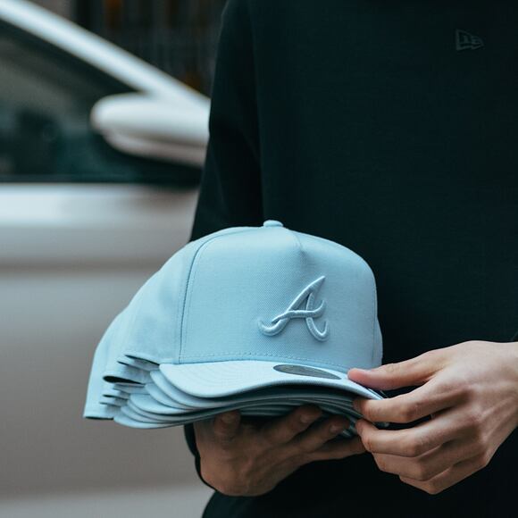 Kšiltovka New Era - MLB Color Pack 59FIFTY A-Frame - Atlanta Braves - Baby Blue
