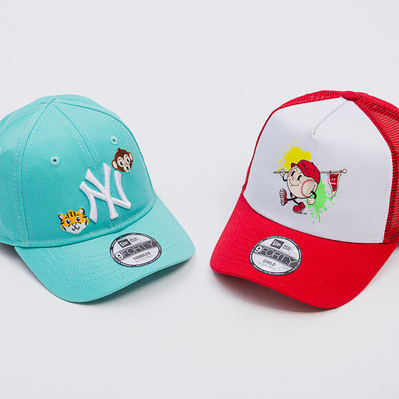 Dětská Kšiltovka New Era - MLB Animal Icon 9FORTY - NY Yankees - Teal / White