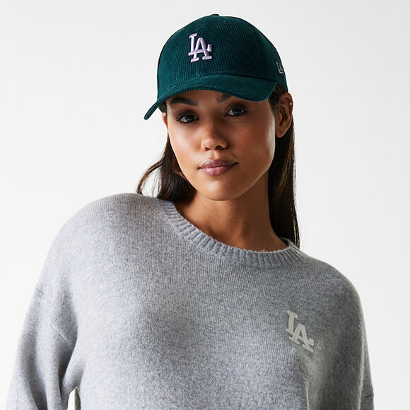 Dámská Svetr New Era - MLB Knit Sweater - LA Dodgers - Heather Grey