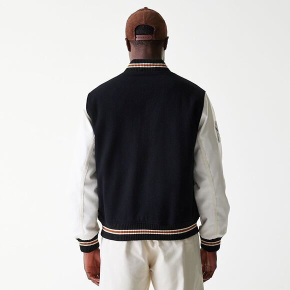 Bunda New Era - MLB Wordmark Varsity Jacket - NY Yankees - Black