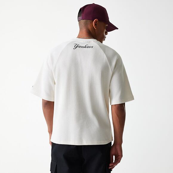 Triko New Era - MLB Waffle Tee - NY Yankees - Off White