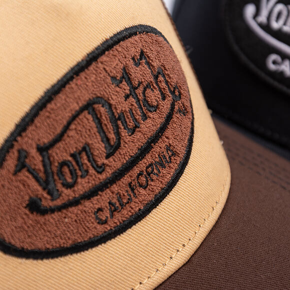 Kšiltovka Von Dutch - Trucker - Terry Logo - Brown/Beige
