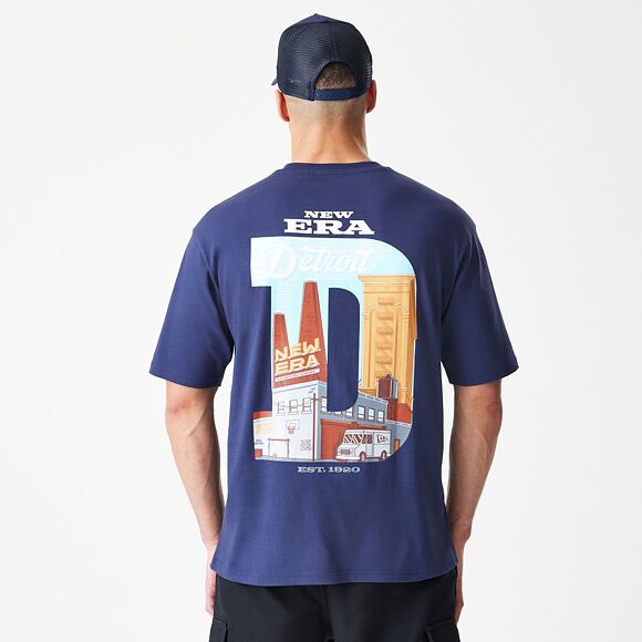 Tee New Era - Branded Location Oversized Tee - Navy