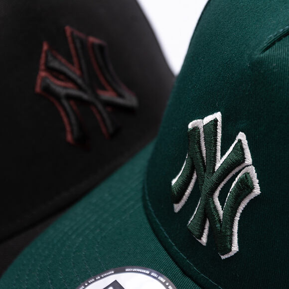 Cap New Era - MLB Team Outline 9FORTY A-Frame - NY Yankees - Dark Green / Stone