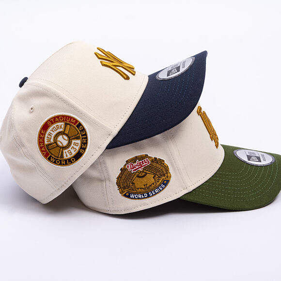 Cap New Era - MLB WS Patch 9FORTY A-Frame - NY Yankees - Cream / Navy