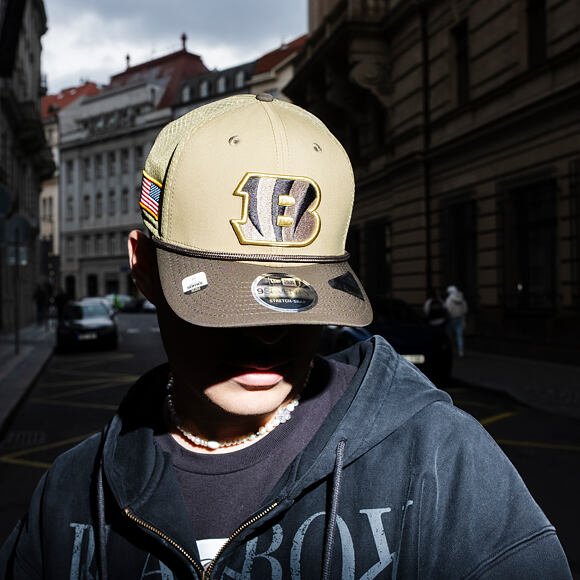 Cap New Era - NFL25 "Salute to Service" - 9SEVENTY Stretch-Snap - Cincinnati Bengals 