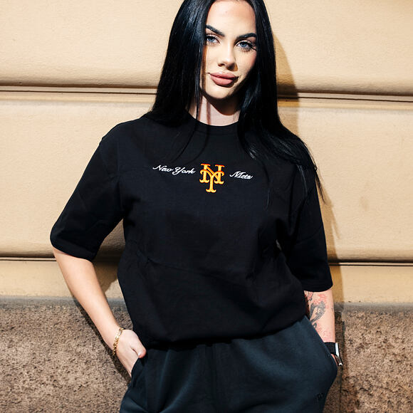 Tee New Era - MLB Graphic Oversized Tee - NY Mets - Black