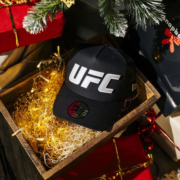 Kšiltovka New Era - UFC MMA 9FORTY E-Frame Trucker - Black / White