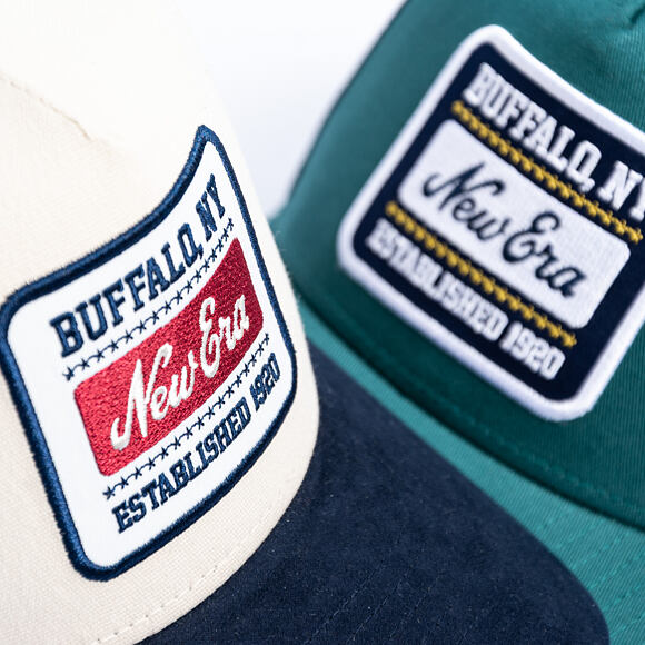 Cap New Era - Branded Suede Patch 9FORTY A-Frame - Cream