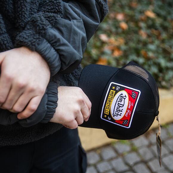 Kšiltovka Von Dutch - Trucker - Live Fast - Black/Black