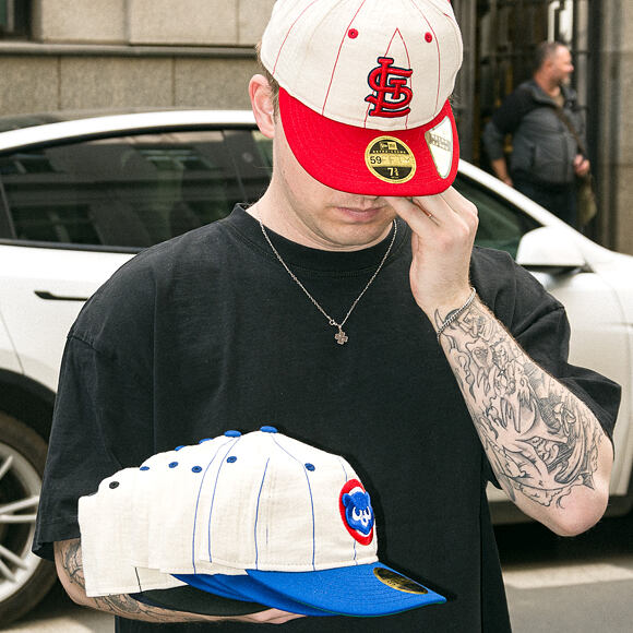 Cap New Era - MLB Retro Linen Pinstripe 59FIFTY Retro Crown - St. Louis Cardinals - Team Color