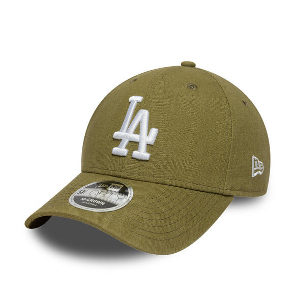 Cap New Era - MLB Linen 9FORTY M-CROWN - LA Dodgers - New Olive
