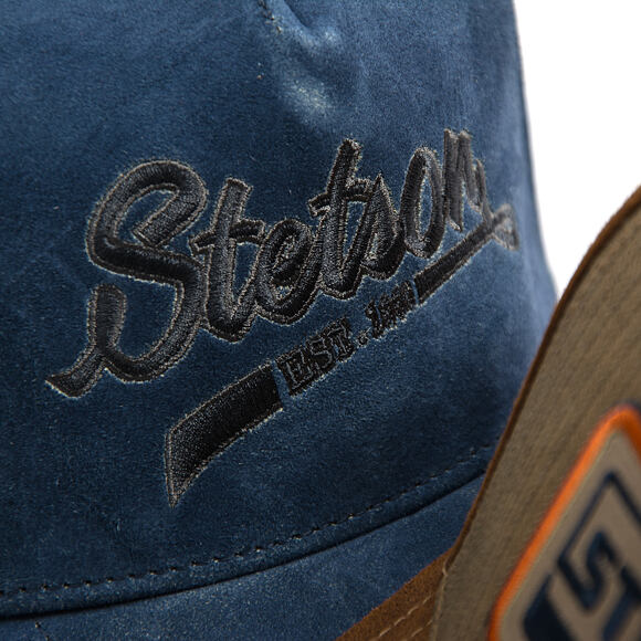 Cap Stetson - Denim Leather Trucker