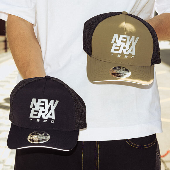 Cap New Era - Branded Reflective 9FORTY M-CROWN A-Frame Trucker - New Olive