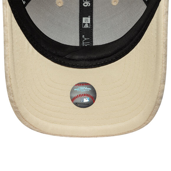 Womens Cap New Era - MLB Winter Borg Teddy 9FORTY M-CROWN - LA Dodgers - Cream