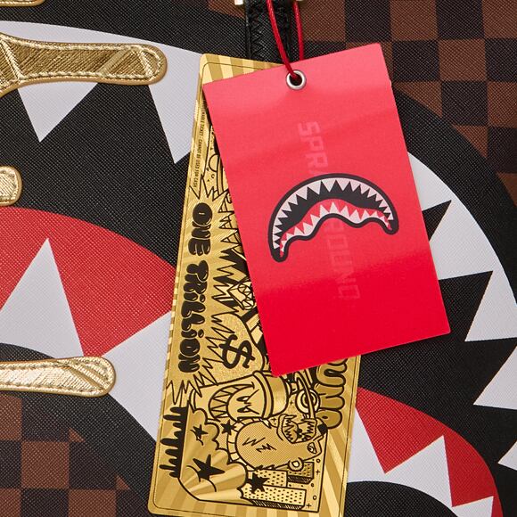 Bag Sprayground - Sharks In Paris Gold Drip Tote