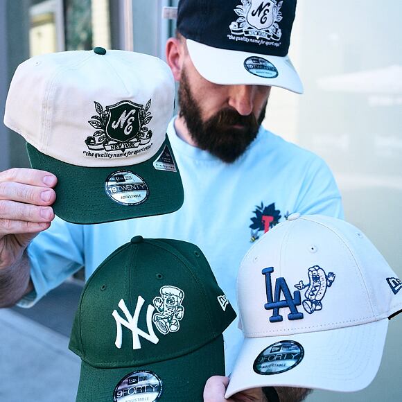 Cap New Era - MLB Food Icon 9FORTY - LA Dodgers - Stone / Royal