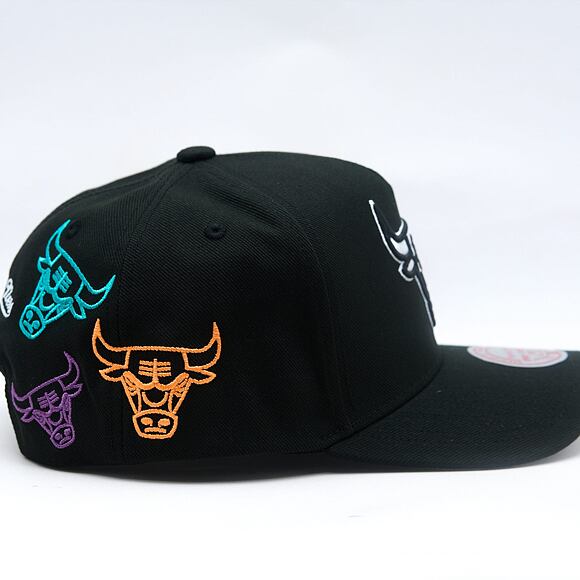 Cap Mitchell & Ness - NBA 404 Club Neon Pro Snapback - Chicago Bulls - Black