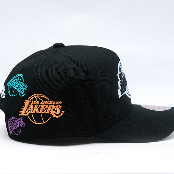 Cap Mitchell & Ness - NBA 404 Club Neon Pro Snapback - Los Angeles Lakers - Black