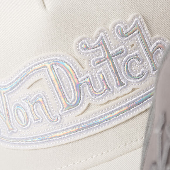 Womens Cap Von Dutch - Felt & TPU Patch Baseball - Beige