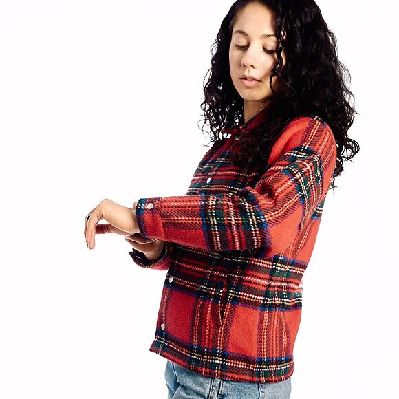 Shirt Champion - Red/checkered Coach Jacket