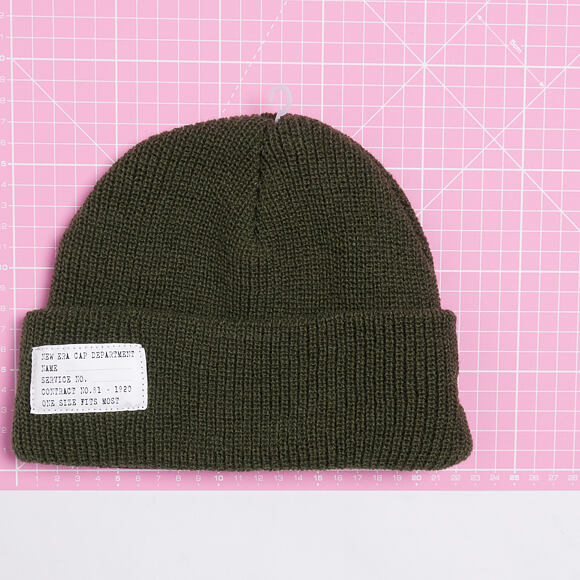 New Era Lightweight Patch Dark Green Winter Beanie