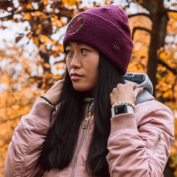 New Era Element Cuff Knit Maroon Winter Beanie