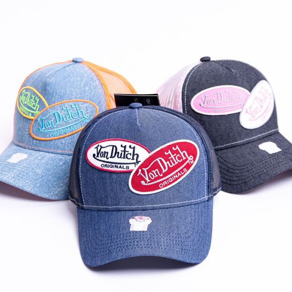 Von Dutch Russel Trucker Denim Denim/Navy Cap