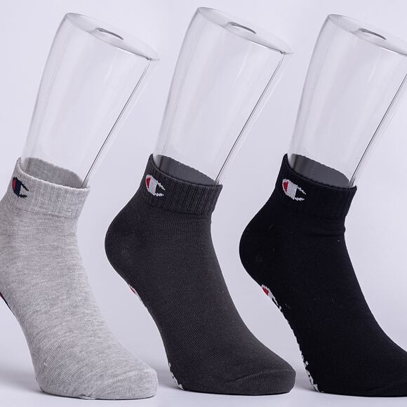 Champion 3pk Quarter Socks DAG/OXGM/NBK